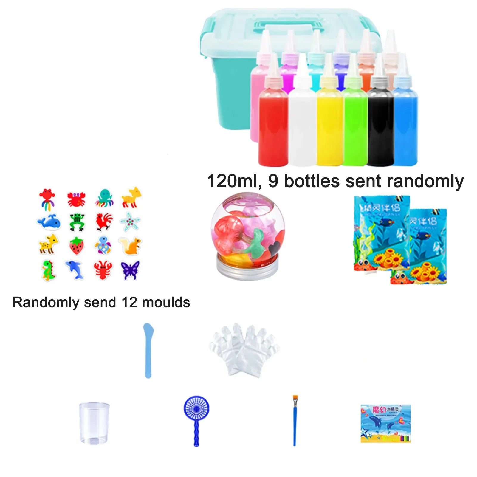 Diy Water Elf Ocean Mold For Kids 3d Handmade Kits Aqua Fairy Gel Toy Set Handicrafts Educational Toys Children Gift