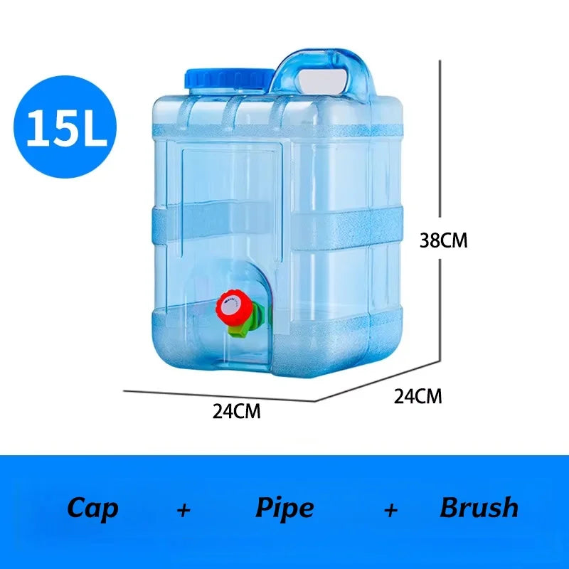 Portable camping supplies - water container with faucet, large capacity water tank, suitable for camping, hiking, outdoor travel