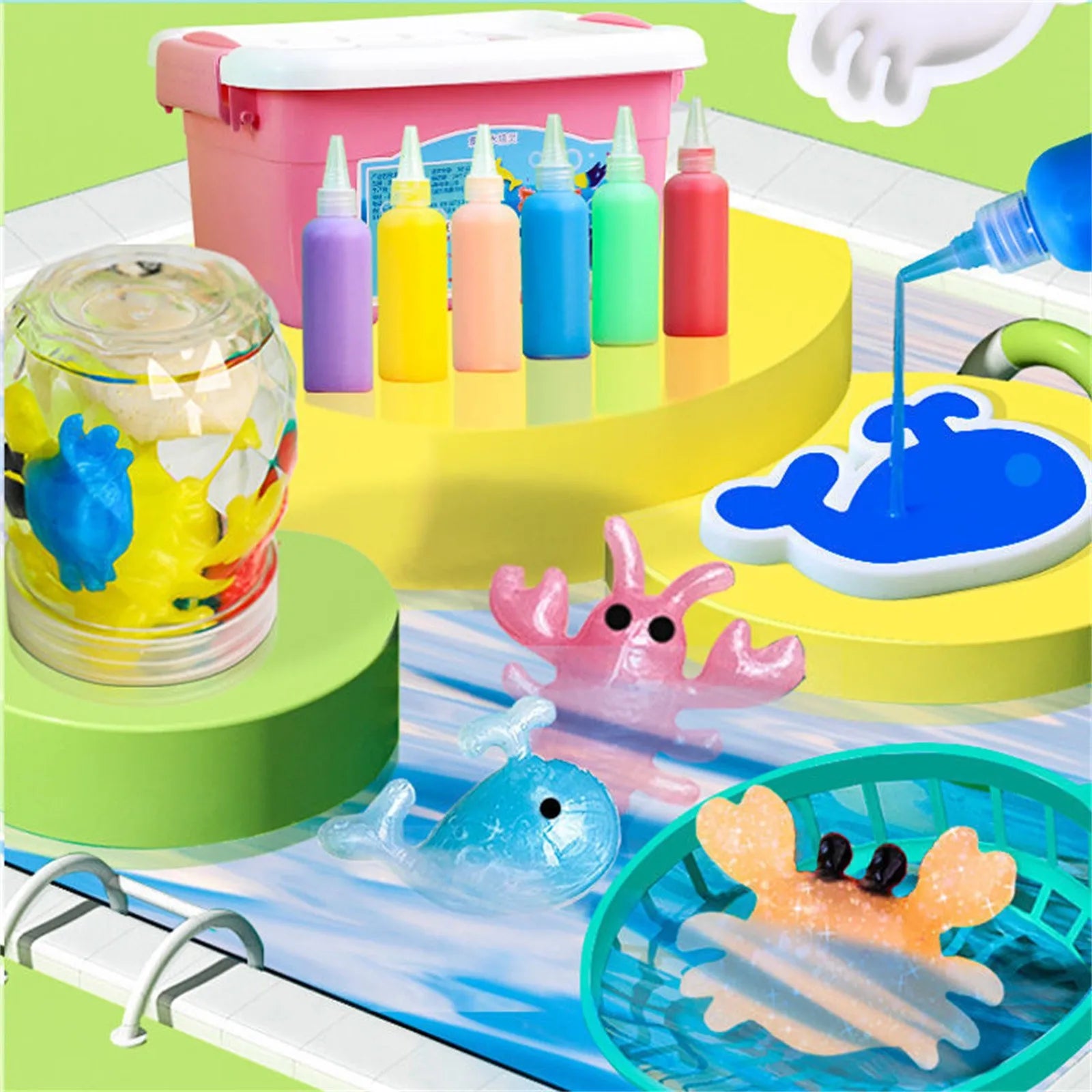 Diy Water Elf Ocean Mold For Kids 3d Handmade Kits Aqua Fairy Gel Toy Set Handicrafts Educational Toys Children Gift