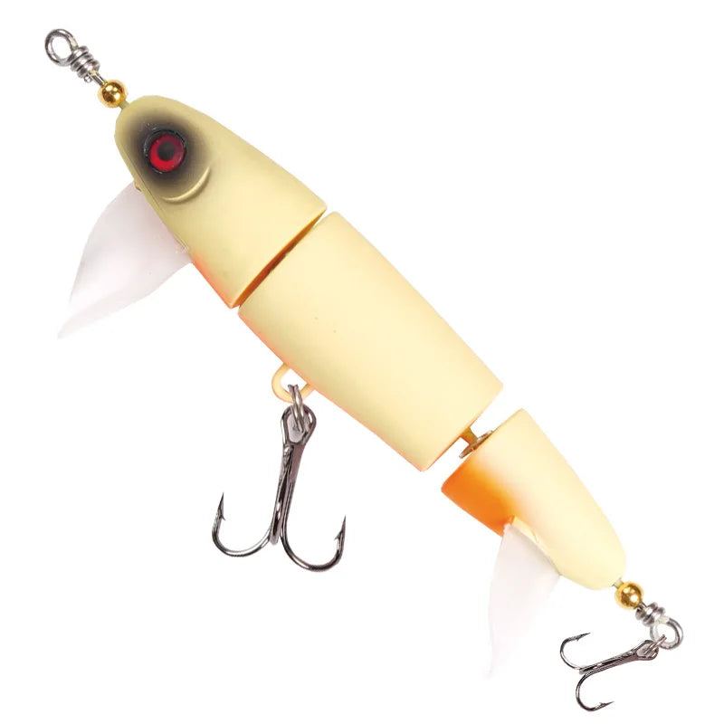 Top Water 3-Section Fishing Lures Sea Bass Crankbaits Minnow Whopper Freshwater Saltwater Floating Lure for Catfish Pike Teaser