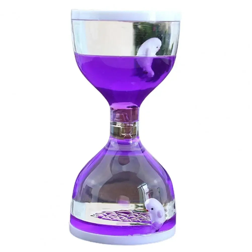 Liquid Hourglass Sand Timer Relief Stress Lovely Satisfying Sensory Oil Drop Timer Oil Hourglass Christmas Gifts Hour Glass