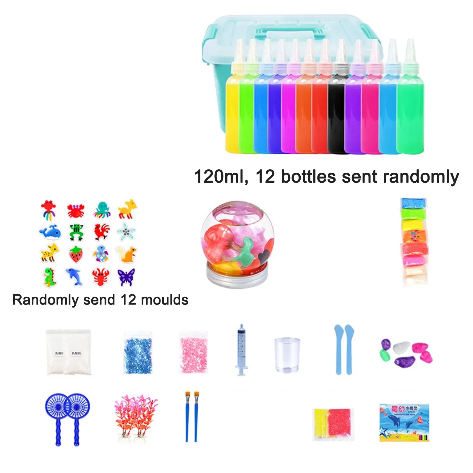 Diy Water Elf Ocean Mold For Kids 3d Handmade Kits Aqua Fairy Gel Toy Set Handicrafts Educational Toys Children Gift