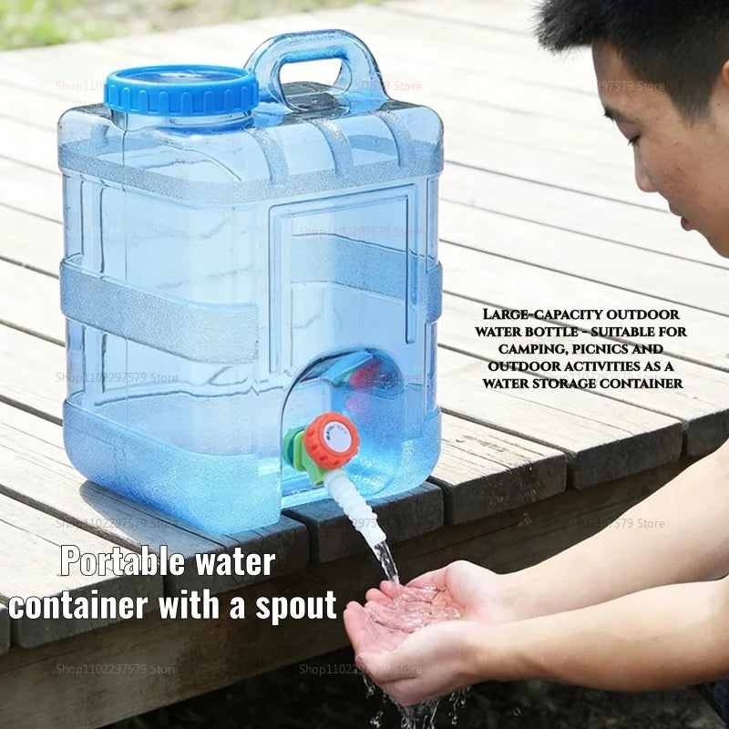 Portable camping supplies - water container with faucet, large capacity water tank, suitable for camping, hiking, outdoor travel