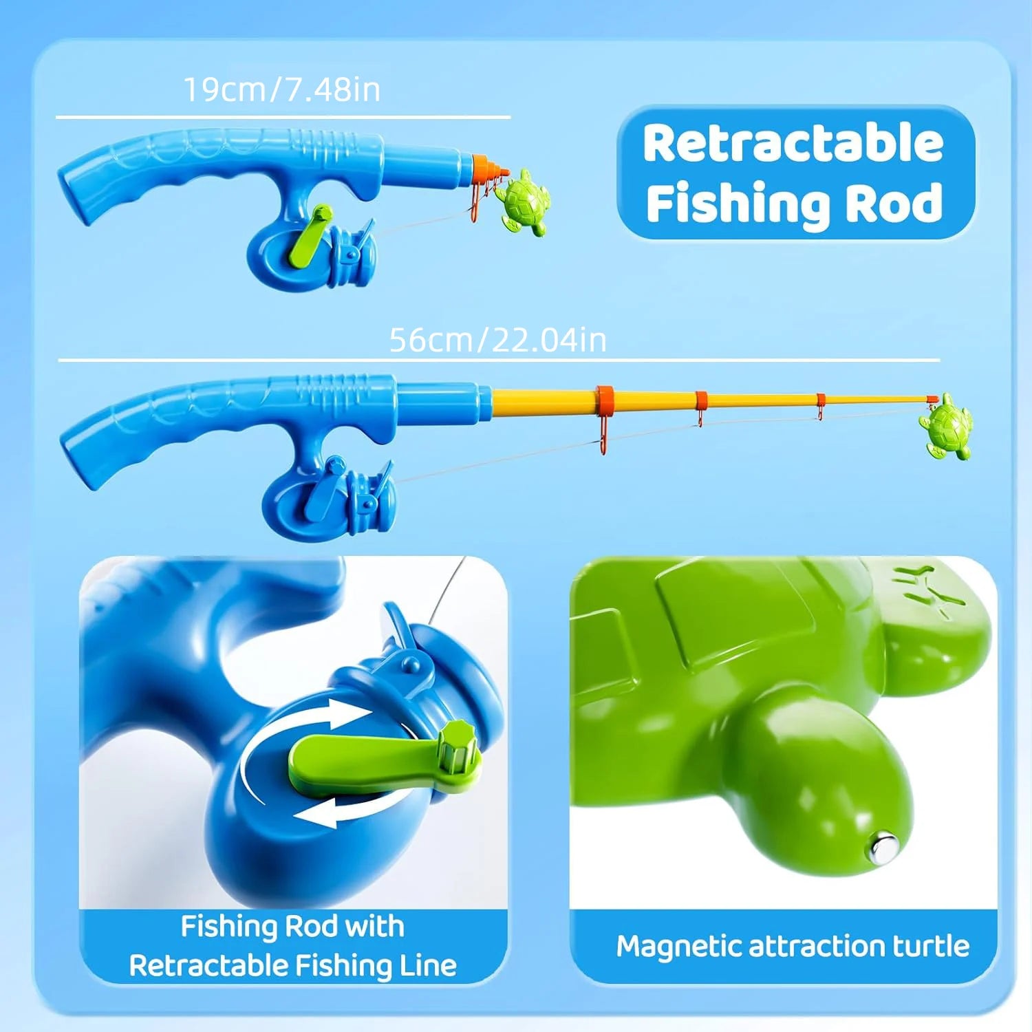 Children Bathtub Fishing Toy Swimming Bathing Pool Water Floating Fish Toy Parent-child Interactive Toys Game Children Toys new
